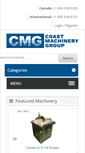Mobile Screenshot of coastmachinery.com